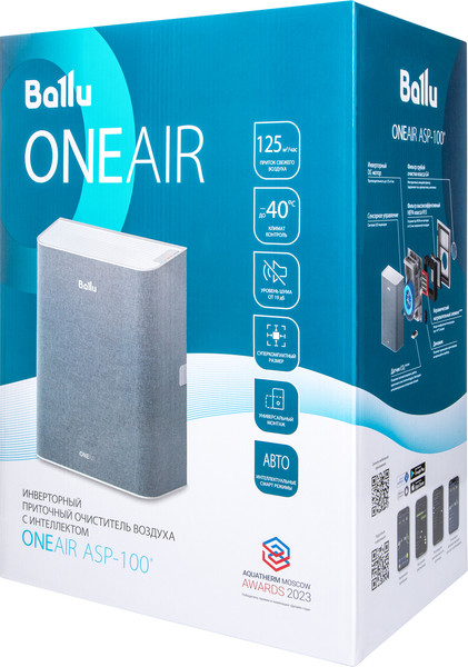 Изображение товара Очиститель воздуха Ballu Oneair ASP-100W