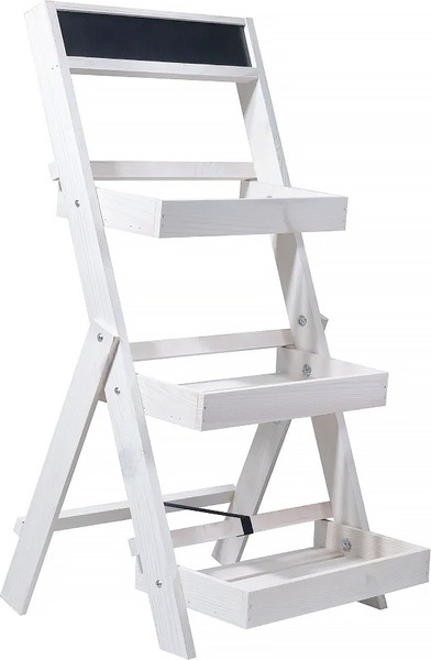 Изображение товара Стойка для цветов Dipriz 3 полки / Д.3405.2 (белый/бейц)