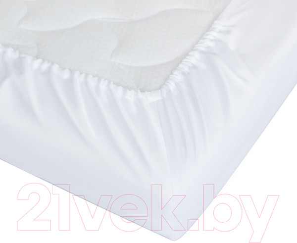 Изображение товара Простыня для малышей Perina На резинке / ПР-120x60.3 (белый)