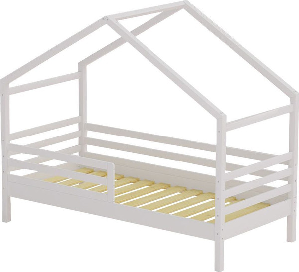 Изображение товара Стилизованная кровать детская Dipriz Д.80007.1 (белый воск)