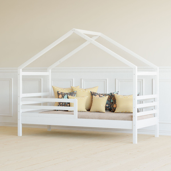 Изображение товара Стилизованная кровать детская Dipriz Д.80007.1 (белый воск)