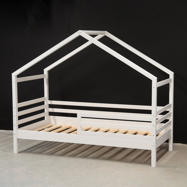 Изображение товара Стилизованная кровать детская Dipriz Д.80007.1 (белый воск)