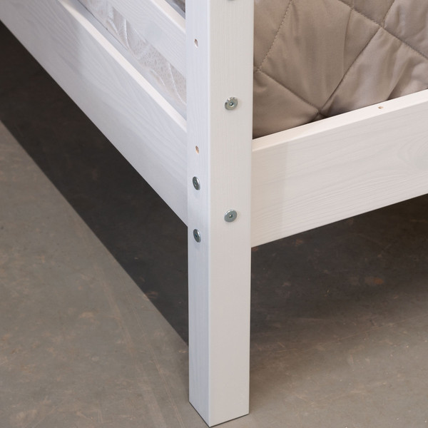 Изображение товара Стилизованная кровать детская Dipriz Д.80007.1 (белый воск)