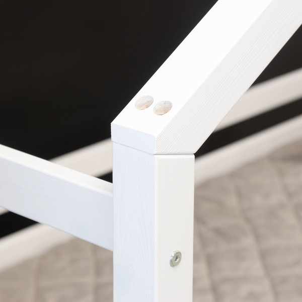 Изображение товара Стилизованная кровать детская Dipriz Д.80007.1 (белый воск)