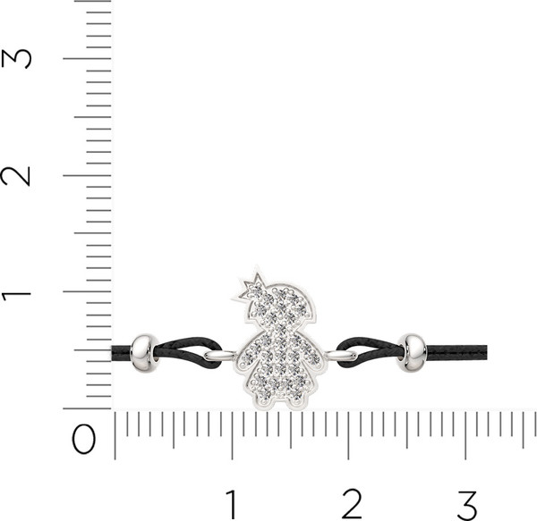 Изображение товара Браслет из серебра ZORKA 0670006 (18см, с фианитами)