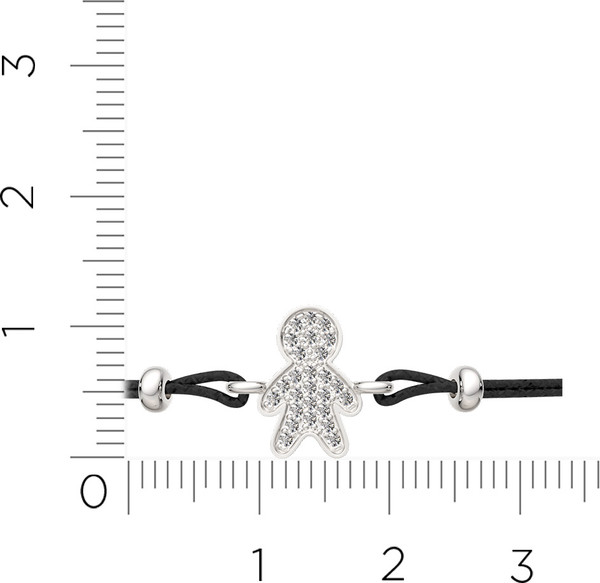 Изображение товара Браслет из серебра ZORKA 0670008 (18см, с фианитами)