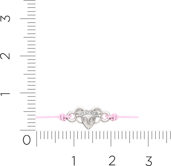 Изображение товара Браслет из серебра ZORKA 0670056.03.ZZ (16см, с фианитами)