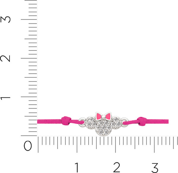Изображение товара Браслет из серебра ZORKA 06701382.09 (16см, с фианитами)