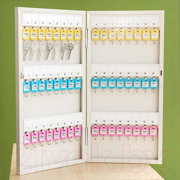 Изображение товара Ключница металлическая Deli 9323 (серый)