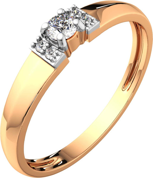 Изображение товара Кольцо из розового золота ZORKA 2101174.9K.R (р.17, с фианитами)