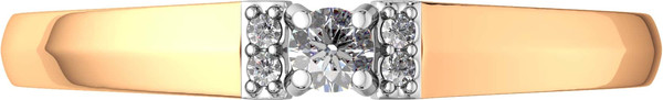 Изображение товара Кольцо из розового золота ZORKA 2101174.9K.R (р.17, с фианитами)