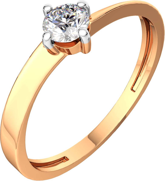 Изображение товара Кольцо из розового золота ZORKA 210538-9K (р.16, с фианитом)
