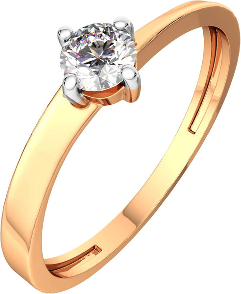 Изображение товара Кольцо из розового золота ZORKA 210538-9K (р.17, с фианитом)