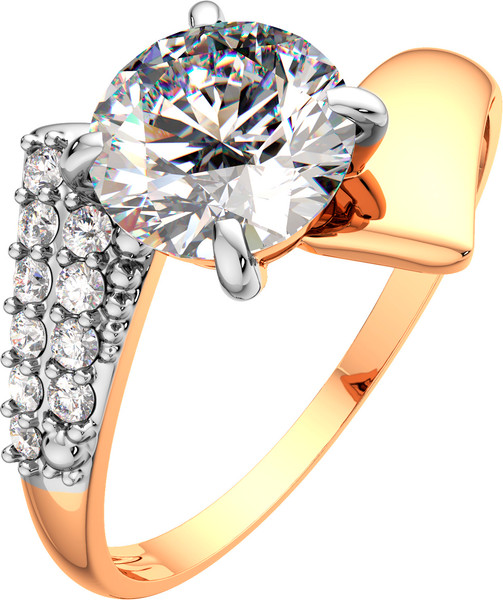 Изображение товара Кольцо из розового золота ZORKA 210540-9K (р.17.5, с фианитами)