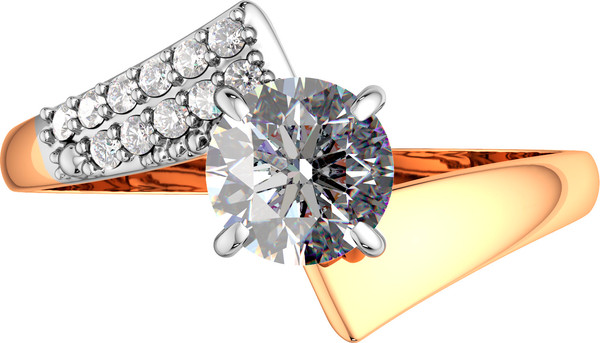 Изображение товара Кольцо из розового золота ZORKA 210540-9K (р.17.5, с фианитами)