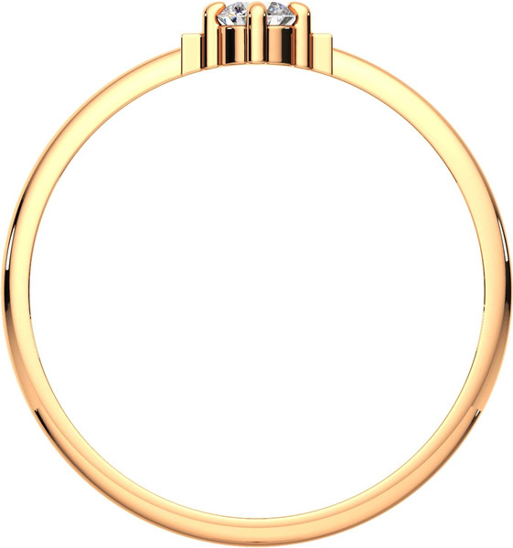 Изображение товара Кольцо из розового золота ZORKA 210569.9K.R (р.17, с фианитом)