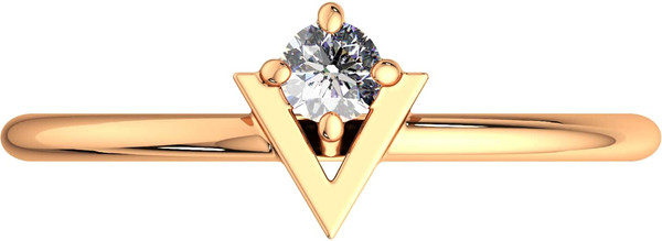 Изображение товара Кольцо из розового золота ZORKA 210569.9K.R (р.17, с фианитом)