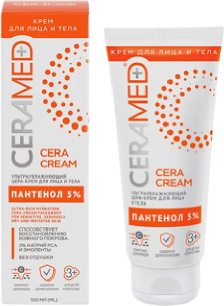 Изображение товара Крем для тела Ceramed Ультраувлажняющий с д-пантенолом (100мл)