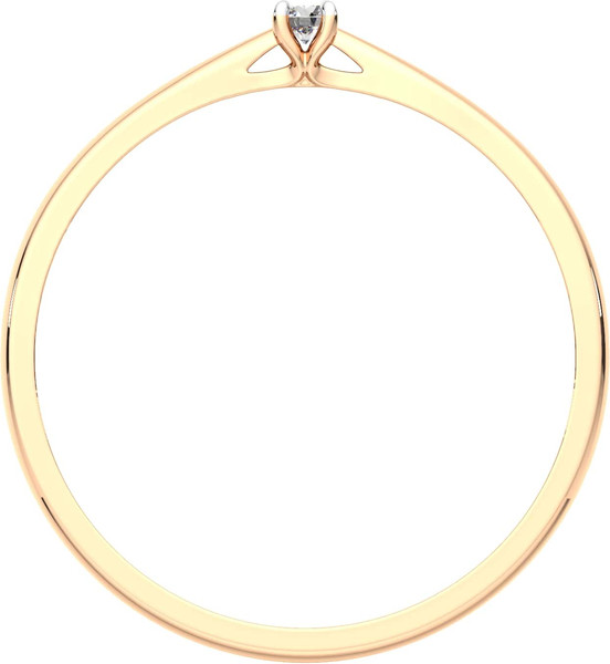 Изображение товара Кольцо из розового золота ZORKA 2D0060.14K.R (р.17, с бриллиантом)