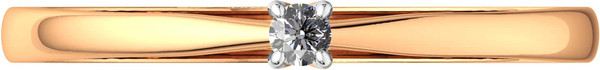 Изображение товара Кольцо из розового золота ZORKA 2D0060.14K.R (р.17, с бриллиантом)