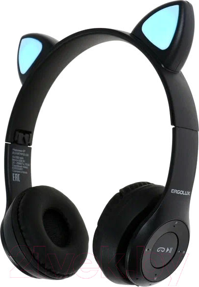 Изображение товара Наушники детские Ergolux ELX-BTHP02-C02 (черный)