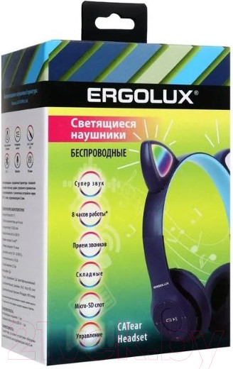 Изображение товара Наушники детские Ergolux ELX-BTHP02-C06 (синий)
