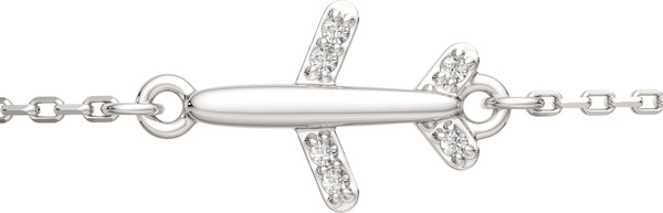 Изображение товара Браслет из серебра ZORKA 0640072 (18см, с фианитами)