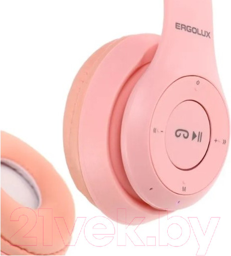 Изображение товара Наушники детские Ergolux ELX-BTHP02-C14 (розовый)