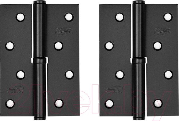 Изображение товара Комплект петель дверных VELA 100x70x2.5 1ВВ-BL-R Black