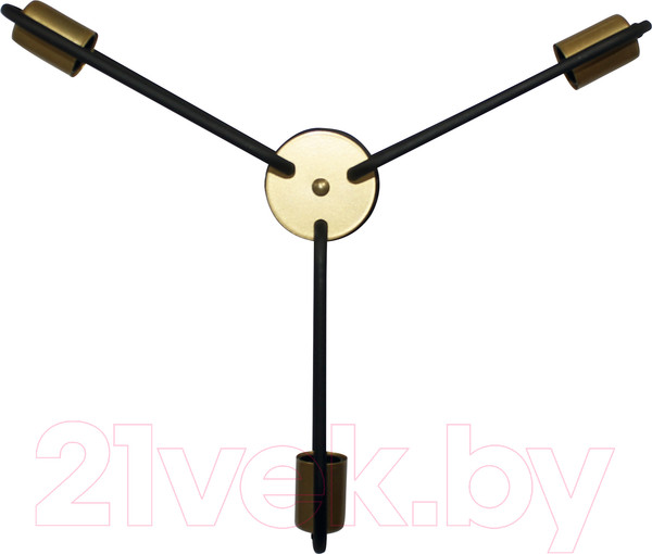 Изображение товара Люстра Элетех Солей НПБ 01-3x60-229 Е27 / 1005405392 (131 черный/золото)