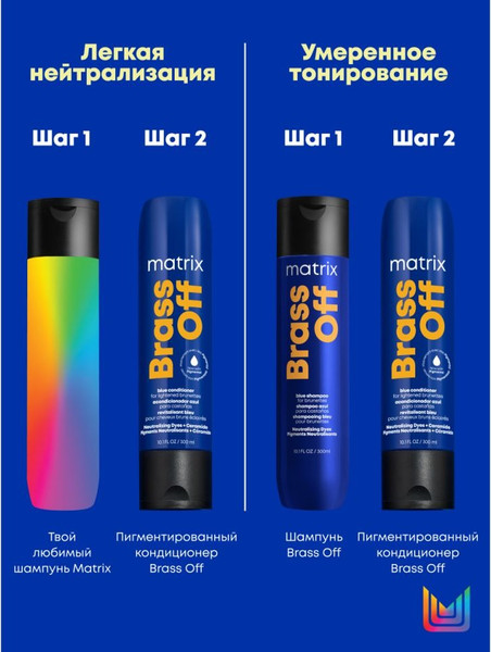 Изображение товара Тонирующий кондиционер для волос MATRIX Brass Off (300мл)