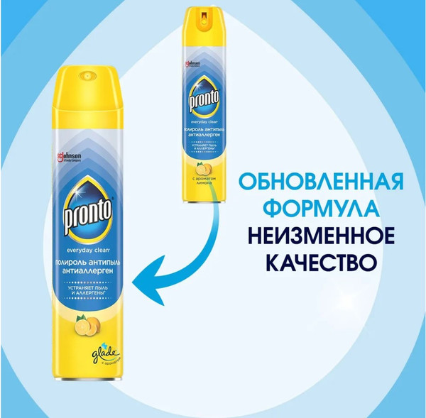 Изображение товара Полироль для мебели Pronto Антиаллерген (250мл)