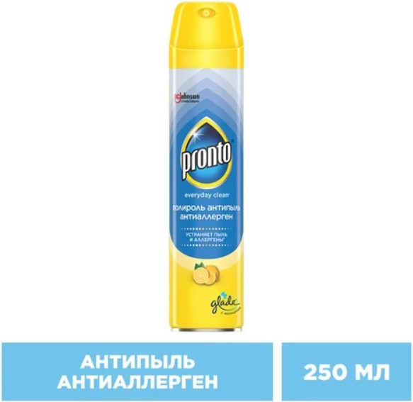 Изображение товара Полироль для мебели Pronto Антиаллерген (250мл)