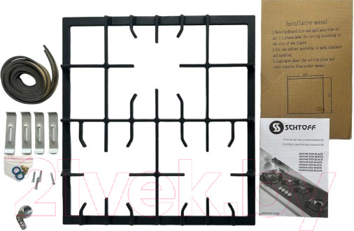 Изображение товара Газовая варочная панель Schtoff H 4501 C15 IS (черный)