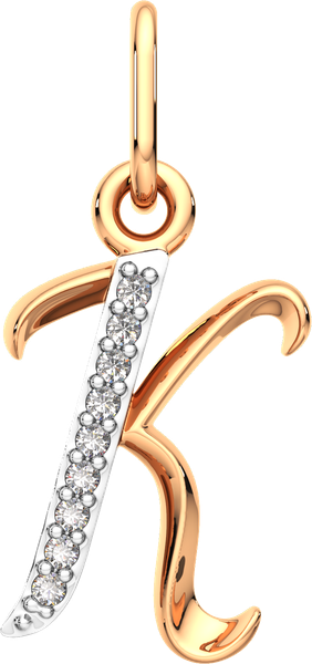 Изображение товара Подвеска из розового золота ZORKA 440438/K.14K.R.ZZ (с фианитами)