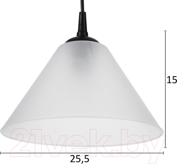 Изображение товара Потолочный светильник BayerLux Конус / 9175856 (черный/прозрачный)