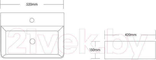 Изображение товара Умывальник Cerutti Spa CR0094
