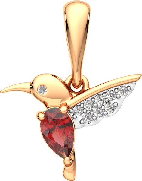 Изображение товара Подвеска из розового золота ZORKA 4S5020.14K.R (с гранатом и фианитами)