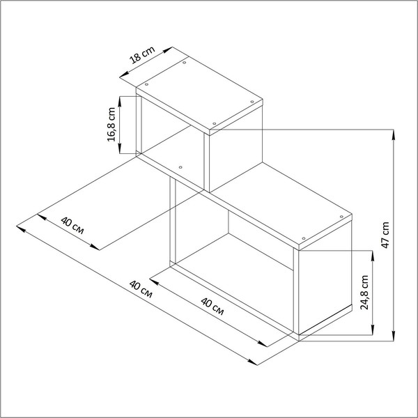 Изображение товара Полка Dipriz Д.90043 (белый)