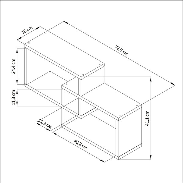 Изображение товара Полка Dipriz Д.90044 (белый)