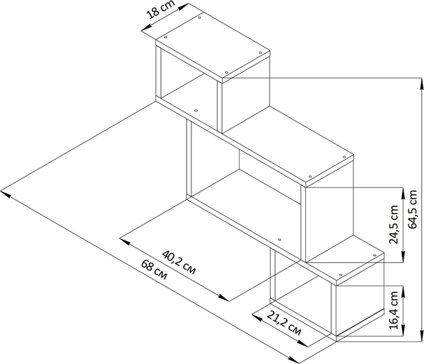 Изображение товара Полка Dipriz Д.90045 (белый)