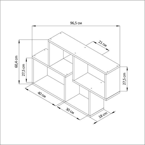 Изображение товара Полка Dipriz Д.90036 (белый)