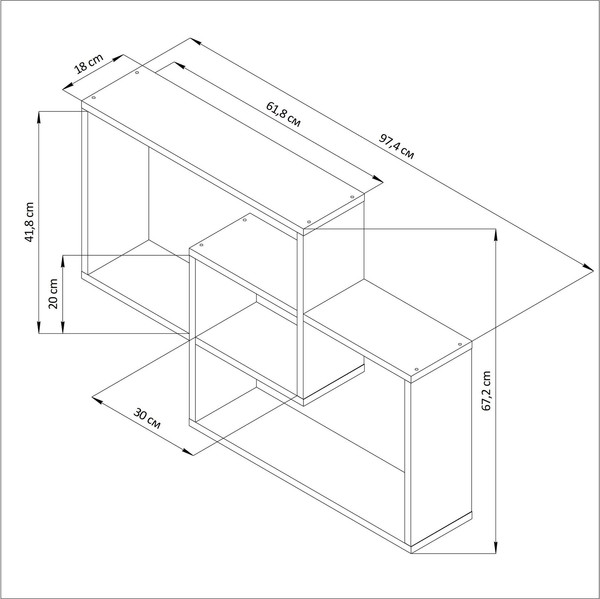 Изображение товара Полка Dipriz Д.90047 (белый)