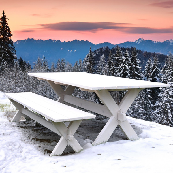 Изображение товара Скамья садовая Dipriz Д.25085 (белый)