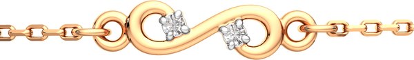 Изображение товара Браслет из розового золота ZORKA 640089.14K.R (18см, с фианитами)