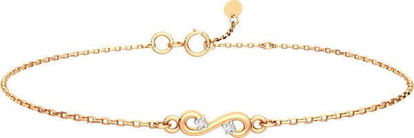 Изображение товара Браслет из розового золота ZORKA 640089.14K.R (18см, с фианитами)