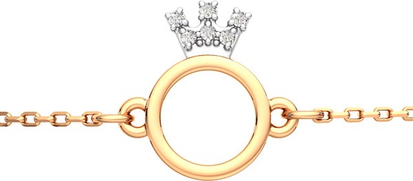 Изображение товара Браслет из розового золота ZORKA 640090.14K.R.ZZ (18см, с фианитами)