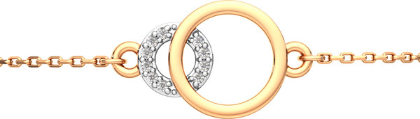 Изображение товара Браслет из розового золота ZORKA 6401610.14K.R.ZZ (18см, с фианитами)