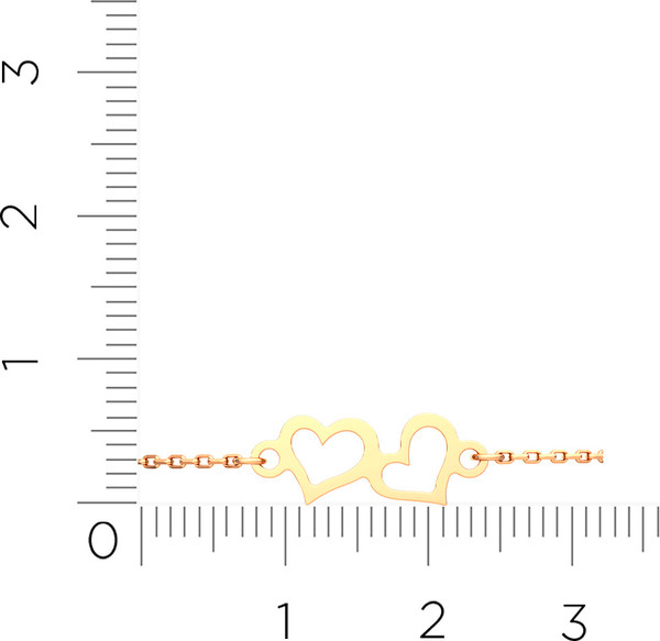 Изображение товара Браслет из розового золота ZORKA 650058.9K.R (18см)