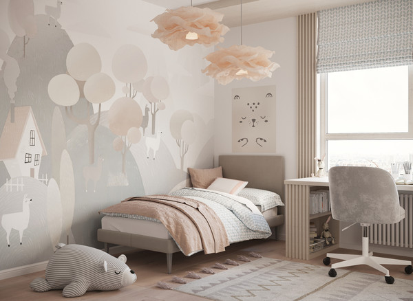 Изображение товара Односпальная кровать Moon Family 1256 / MF011296